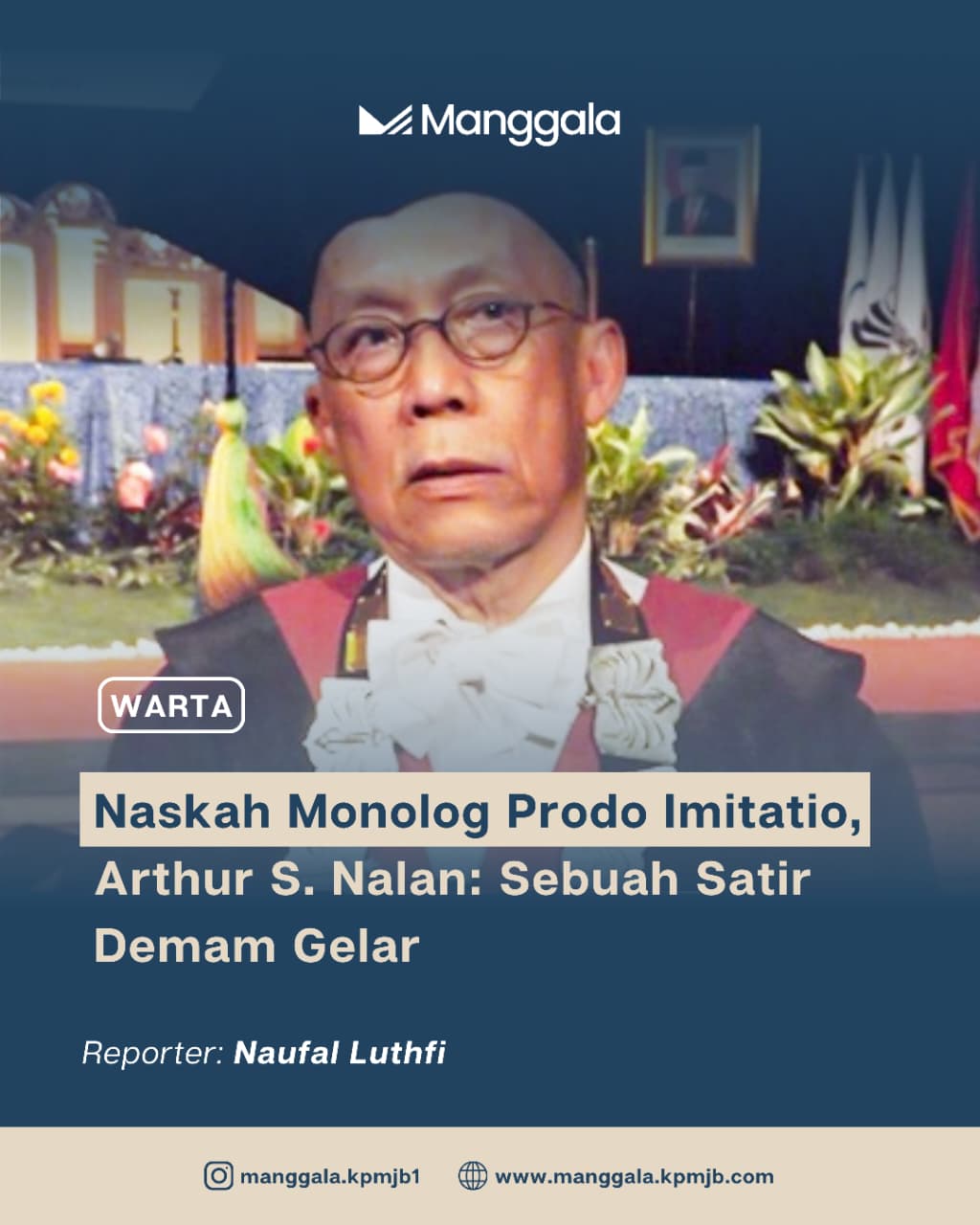 Naskah Monolog Prodo Imitatio, Arthur S. Nalan: Sebuah Satir