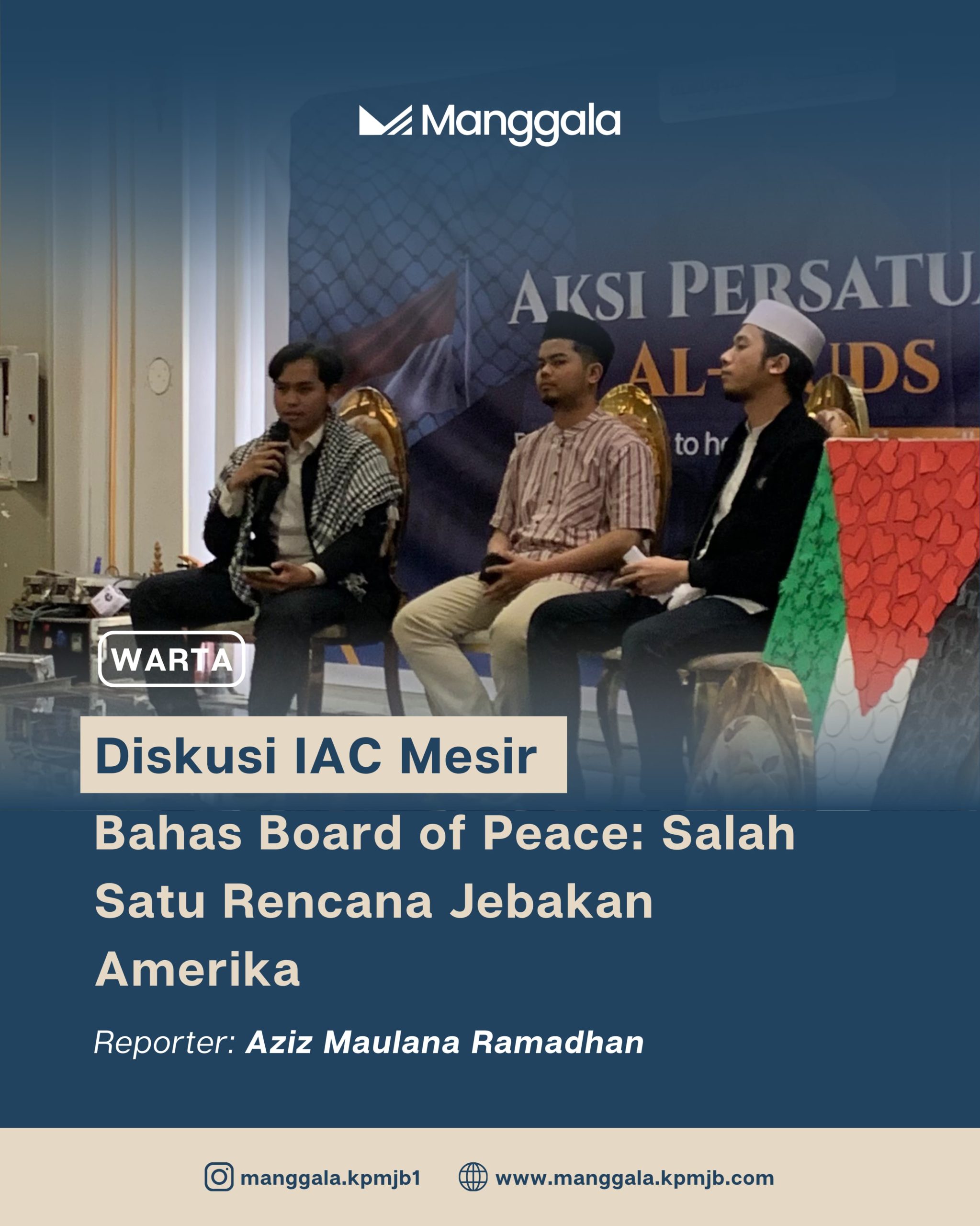 Diskusi IAC Mesir Bahas Board of Peace: Salah Satu Rencana Jebakan Amerika
